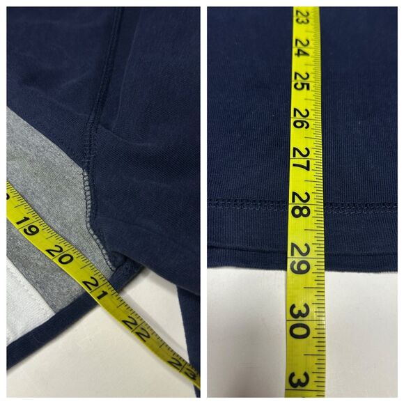 Chaps Sport Men's 1/4 Zip Milstead Navy Raglan Pullover Sweater Sz M 21 x 28" - Picture 5 of 7